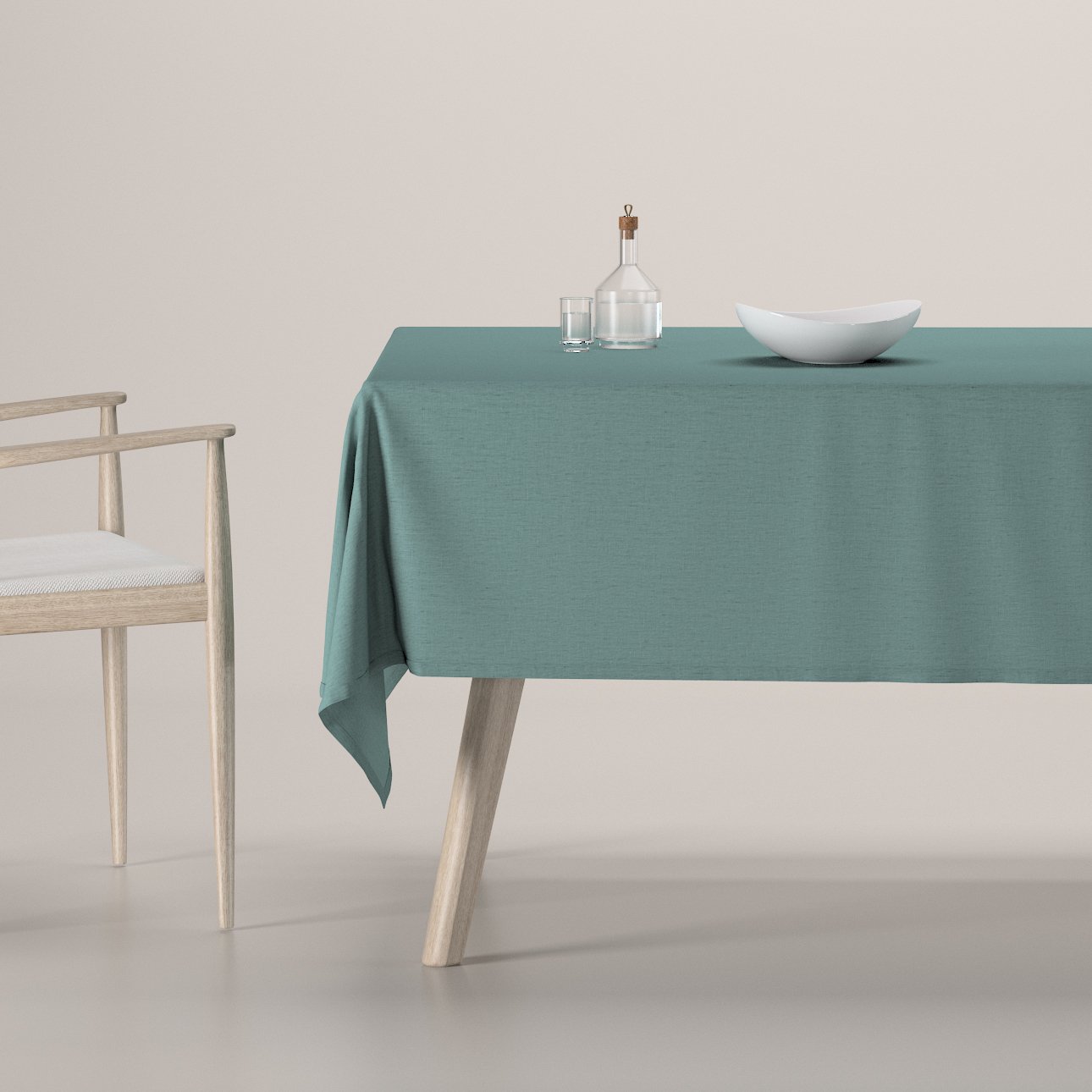 Dekoria Obrus na stôl obdĺžnikový, sivo - modrá, Linen, 159-11