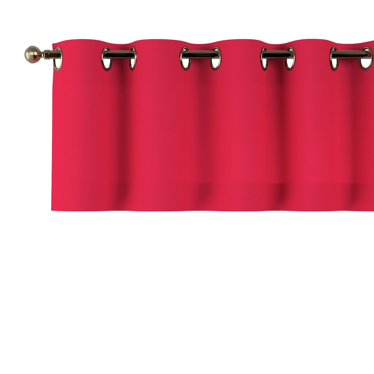Dekoria Krátky záves na kolieskach, červená, 130 x 40 cm, Quadro, 136-19