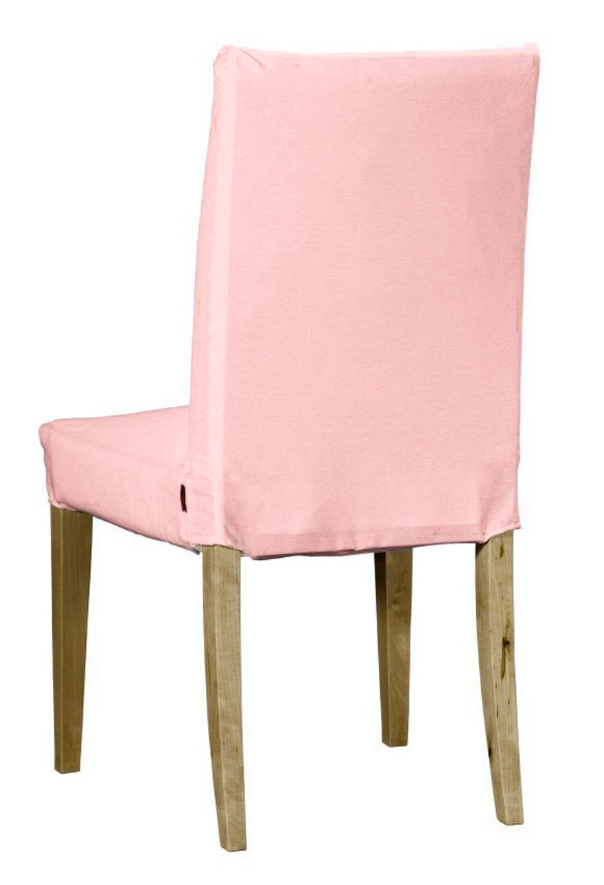 Dekoria Návlek na stoličku Henriksdal (krátky), púdrovo ružová, návlek na stoličku Henriksdal - krátky, Loneta, 133-39