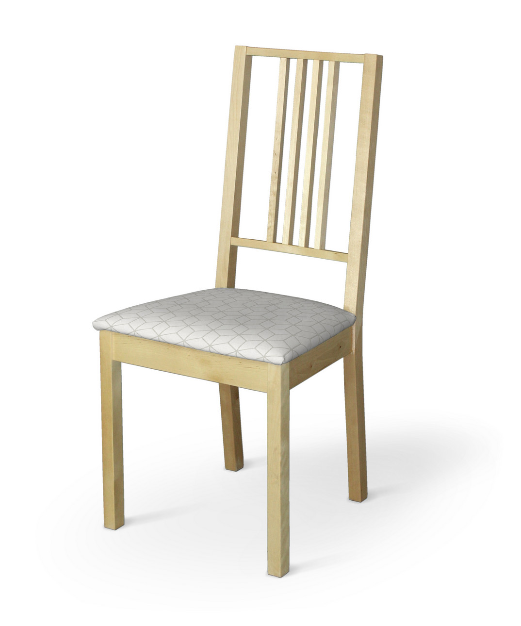 Dekoria Poťah na stoličku Börje, vzor kocky na bielom podklade, poťah na stoličku Börje, Sunny, 143-51