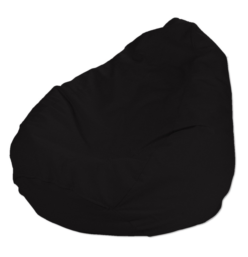 Dekoria Poťah na sedací vak bez výplne, čierna, vak Ø60 x 105 cm, Cotton Panama, 702-09
