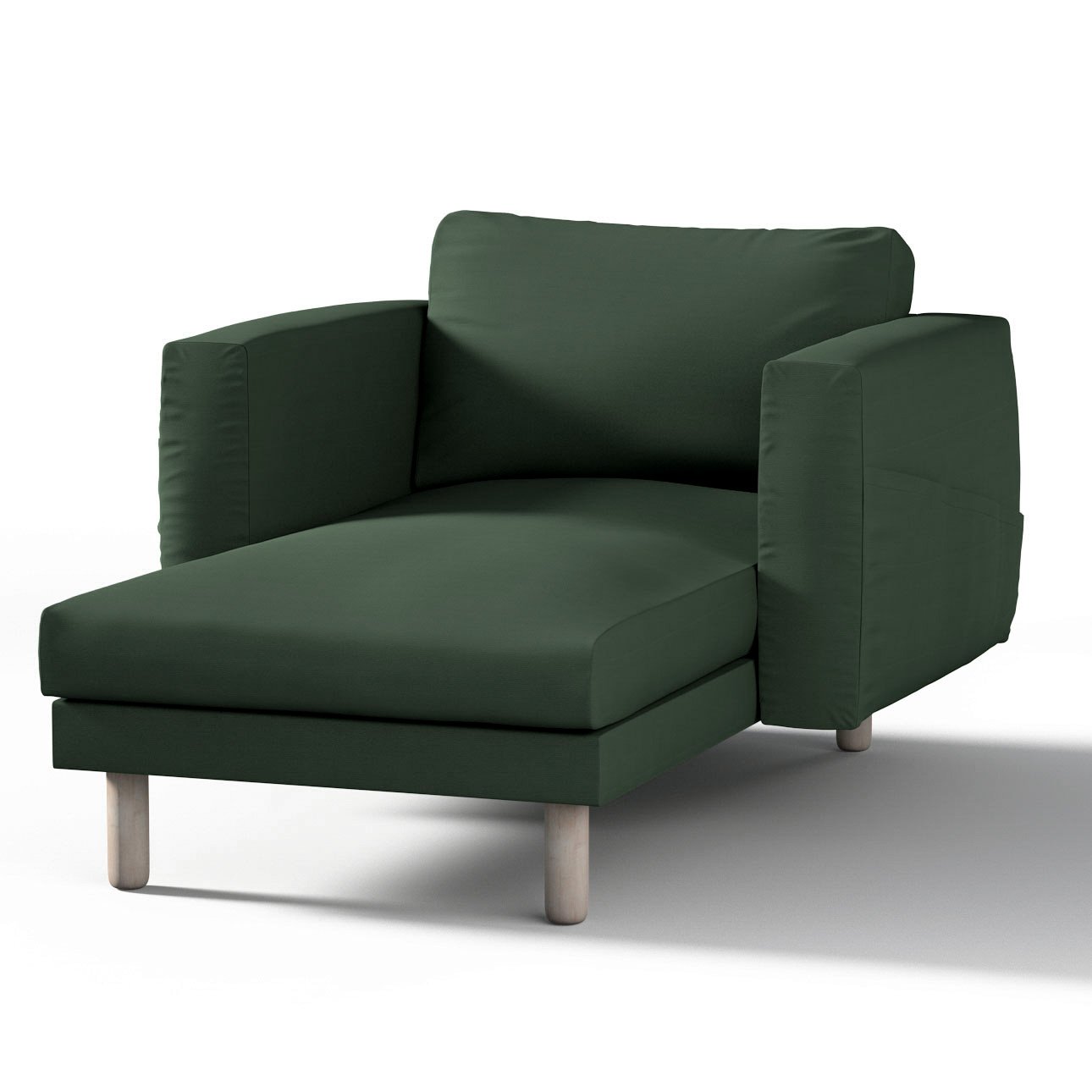 Dekoria Poťah na sedačku Norsborg s podrúčkami, zelená, Poťah na sedačku Norsborg s podrúčkami, Cotton Panama, 702-06