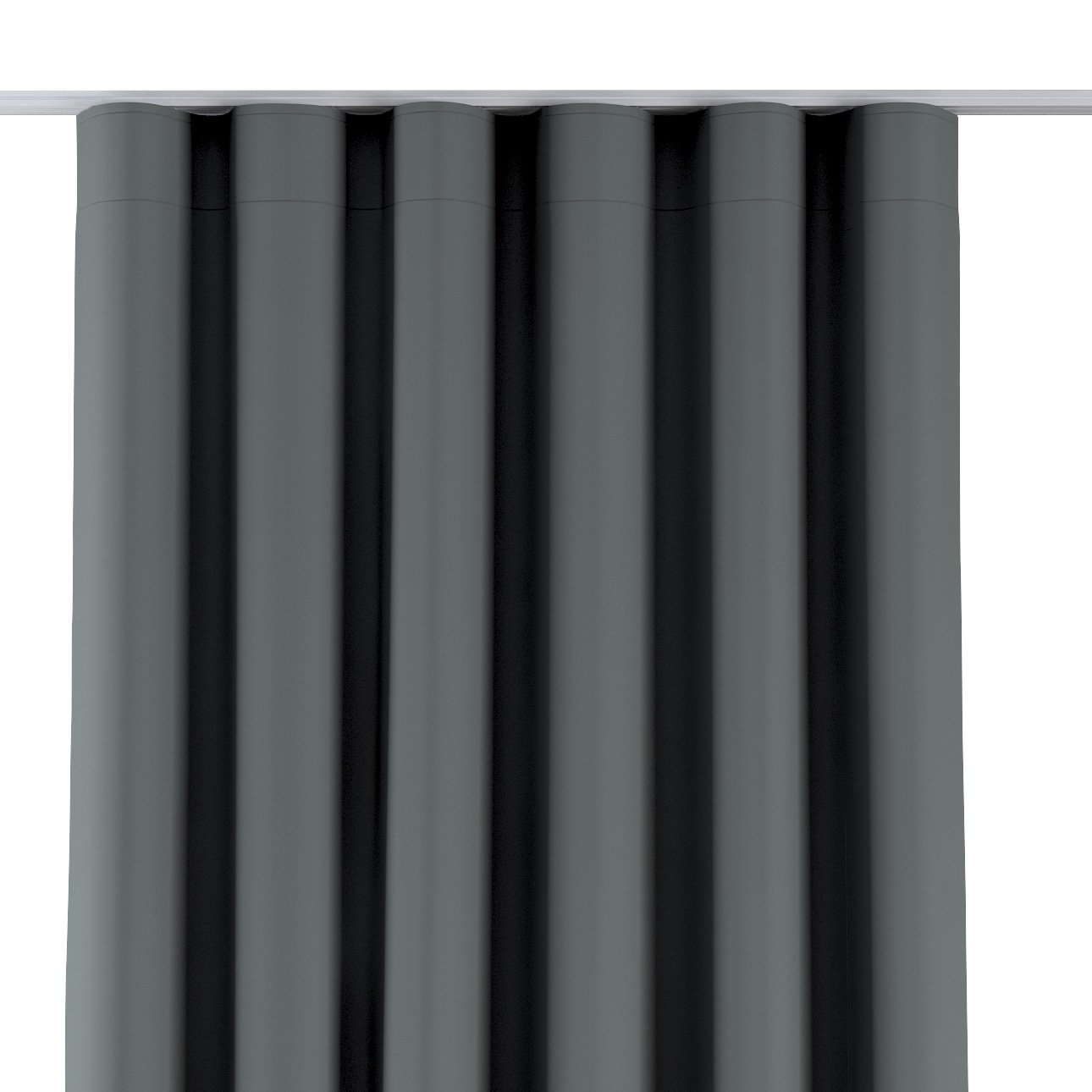 Dekoria Závěs na řasící pásce wave, tmavošedá , Blackout 300 cm, 269-07