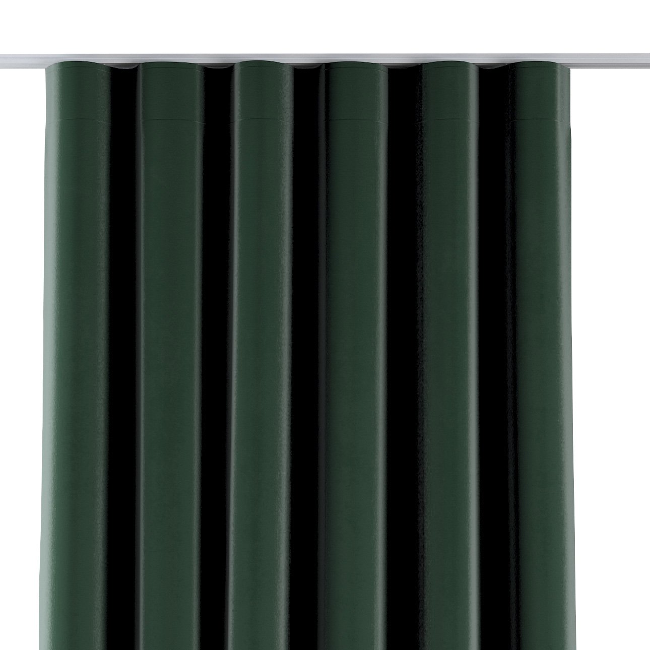 Dekoria Závěs na řasící pásce wave, lesní zelená, Crema, 180-63