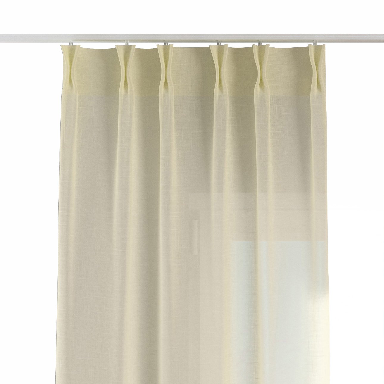 Double Pinch Pleat Sheer Curtain - Heading for Rings and Hooks