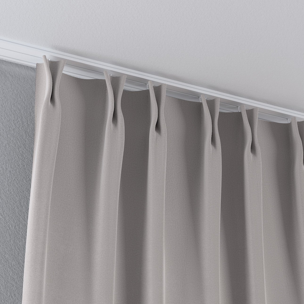 Double Pinch Pleat Curtains - Contemporary - Living Room - London