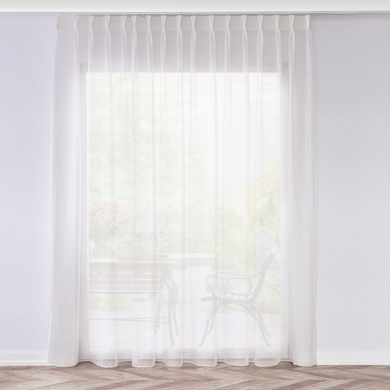 Pinch pleat sheer deals curtains