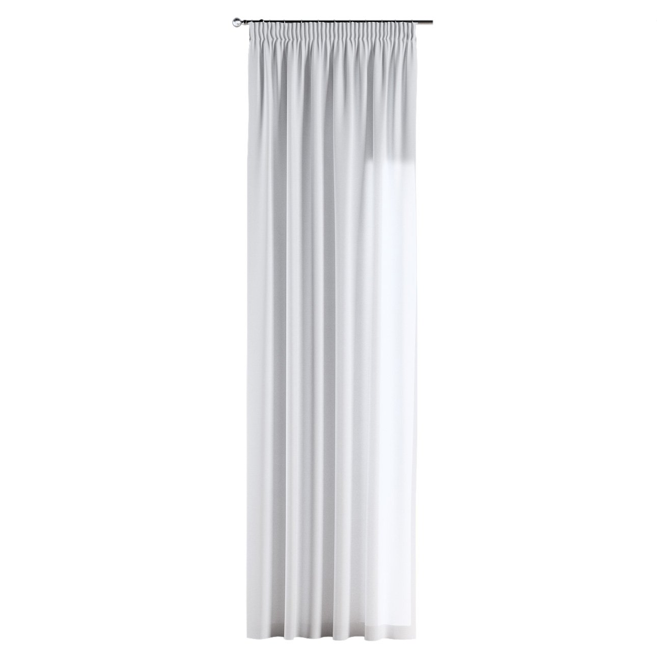 Vorhang mit Kräuselband, 133-02 weiß