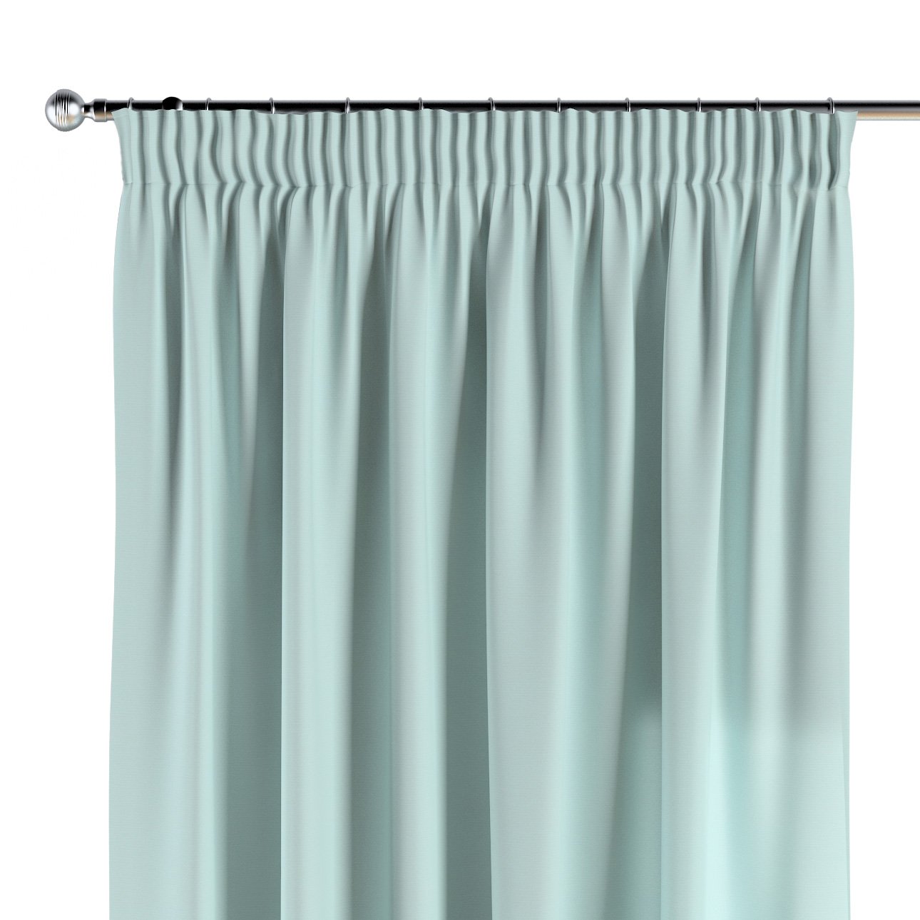 Produktbild von Himmelblaue Samtvorhänge Mit Kräuselband – Blickdicht, 135x270 Cm, Moderner Stil