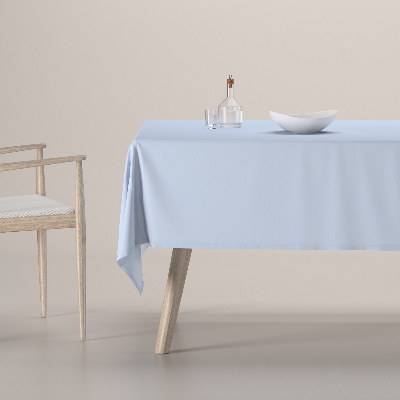 Dekoria Obrus na stôl obdĺžnikový, pastelovo modrá, Loneta, 133-35