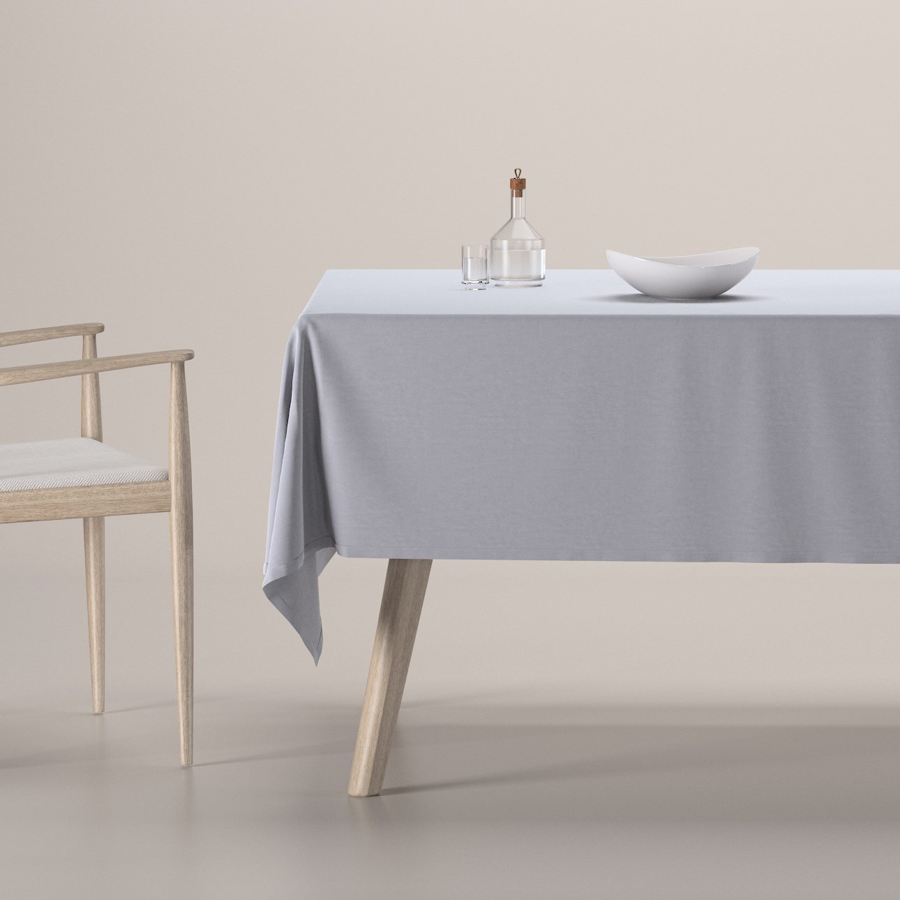 Dekoria Obrus na stôl obdĺžnikový, Lysegrå, Velvet, 704-24
