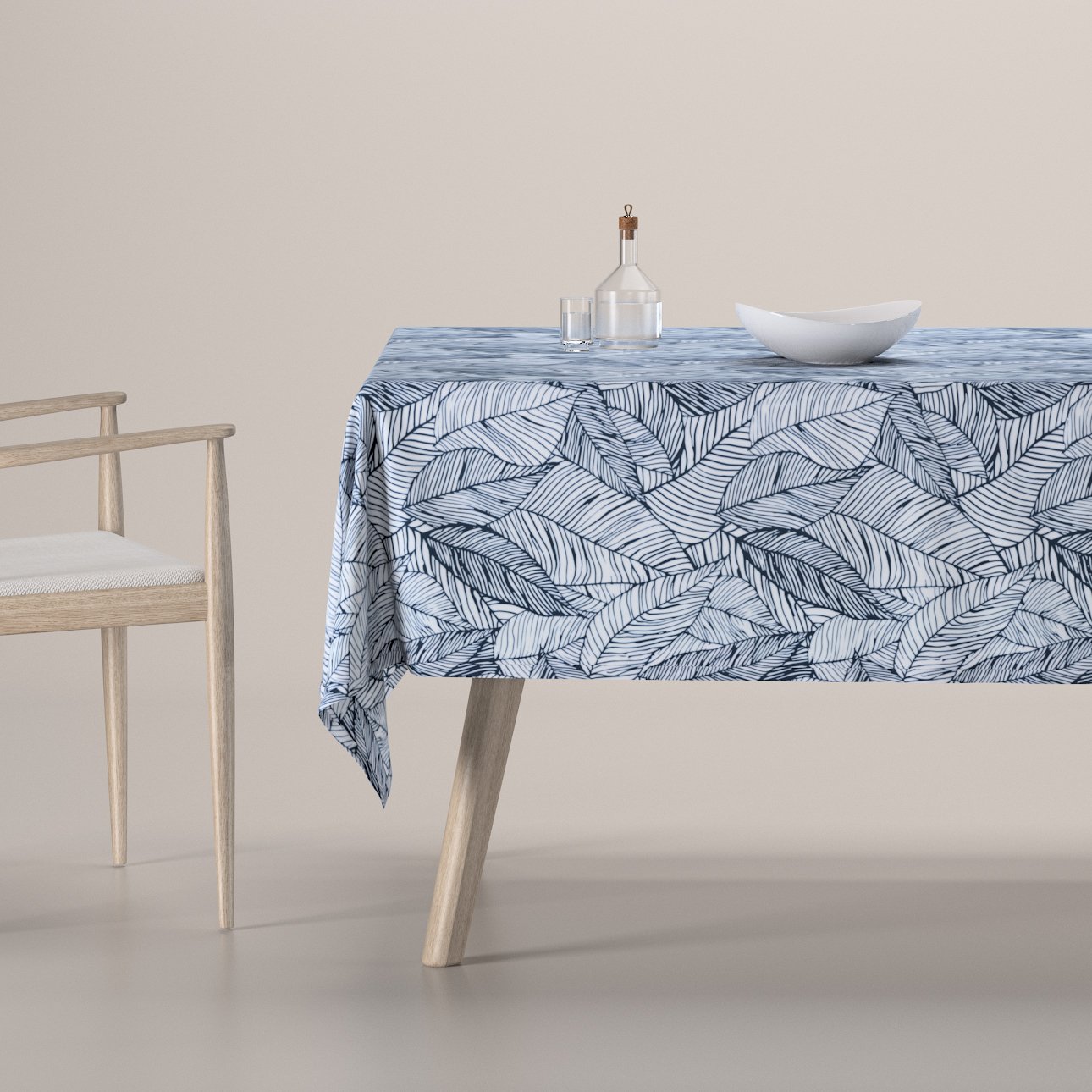 Blue grey best sale tablecloth