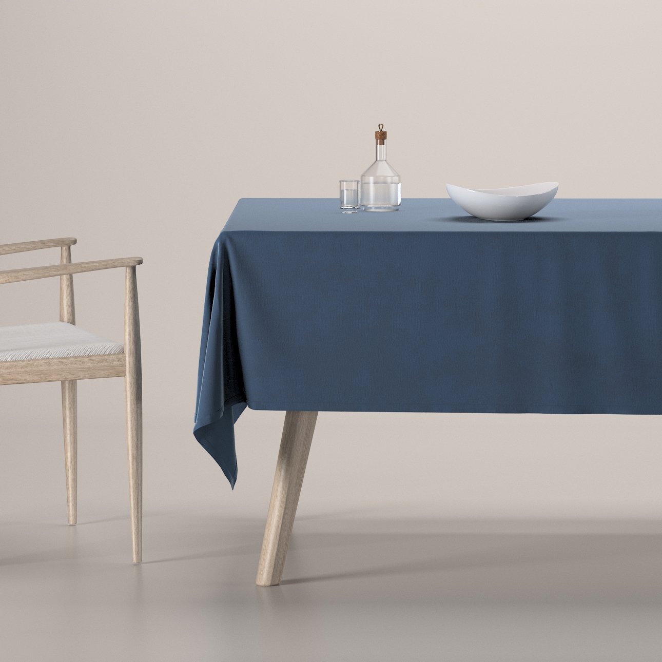 Dekoria Obrus na stôl obdĺžnikový, džínsy, Crema, 180-40