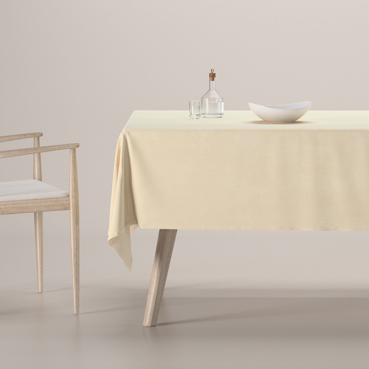 Dekoria Obrus na stôl obdĺžnikový, krémová, Crema, 178-73