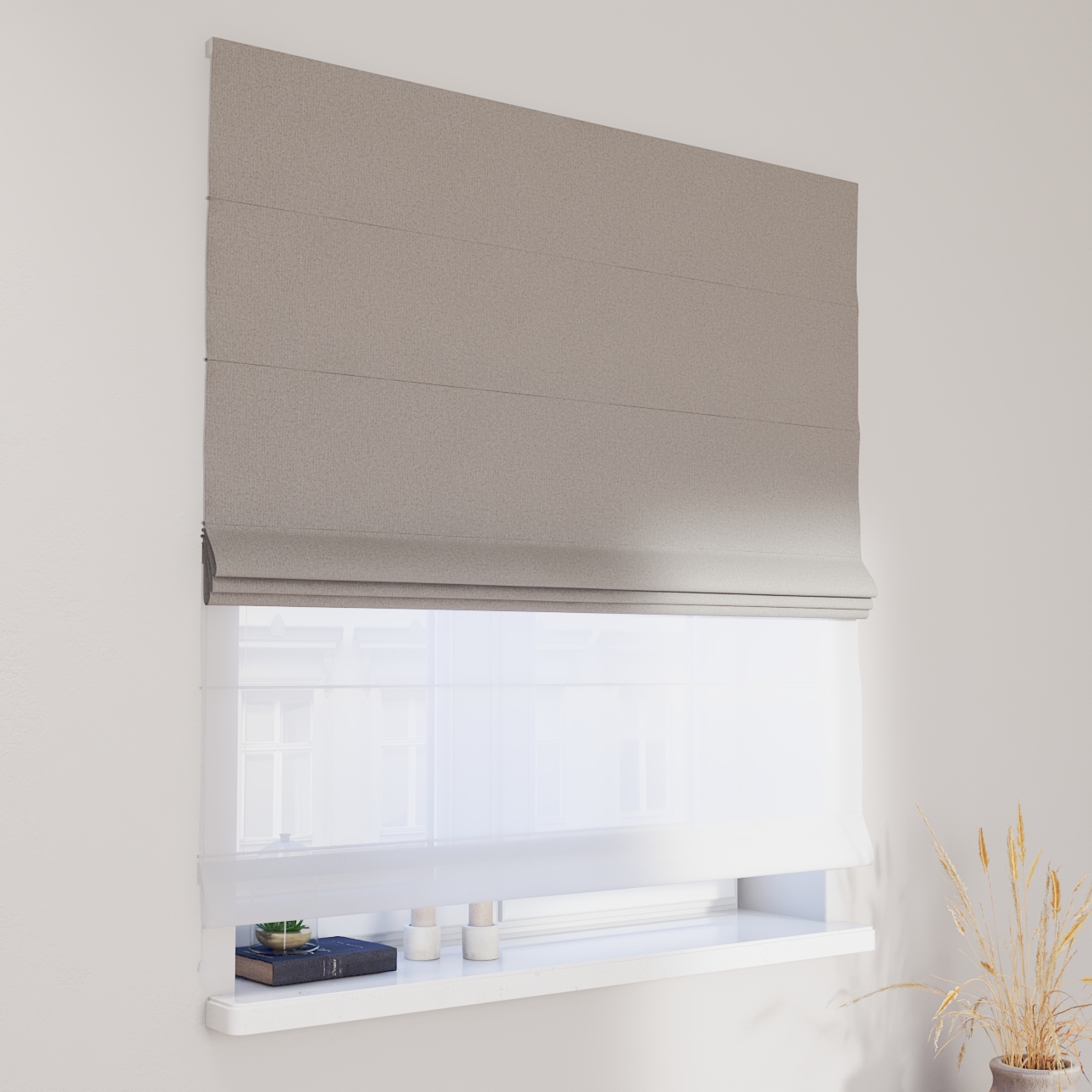 Double layered Roman blind DUO