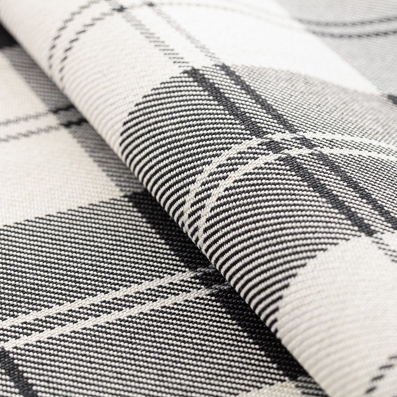 Solsta sofa bed cover, black & white tartan, 11574, Solsta sofa cover