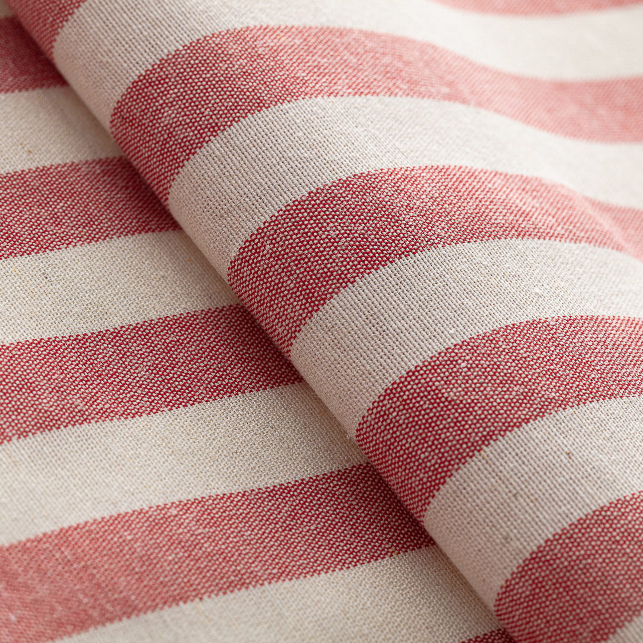 Pencil pleat curtain, redwhite, 13617 Dekoria.co.uk