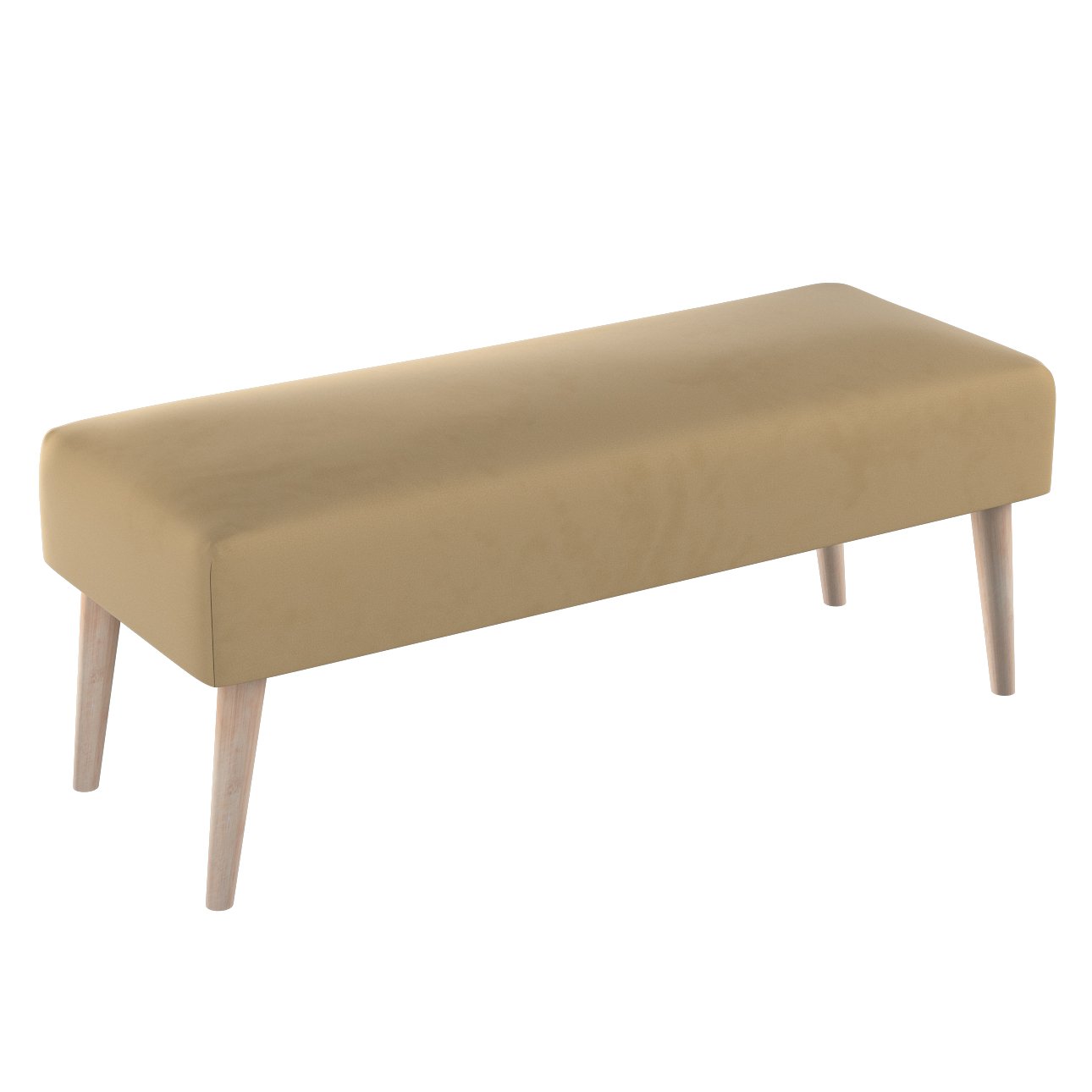 Dekoria Lavica natural, jasny camel, 100 x 40 x 40 cm, Living Velvet, 704-74