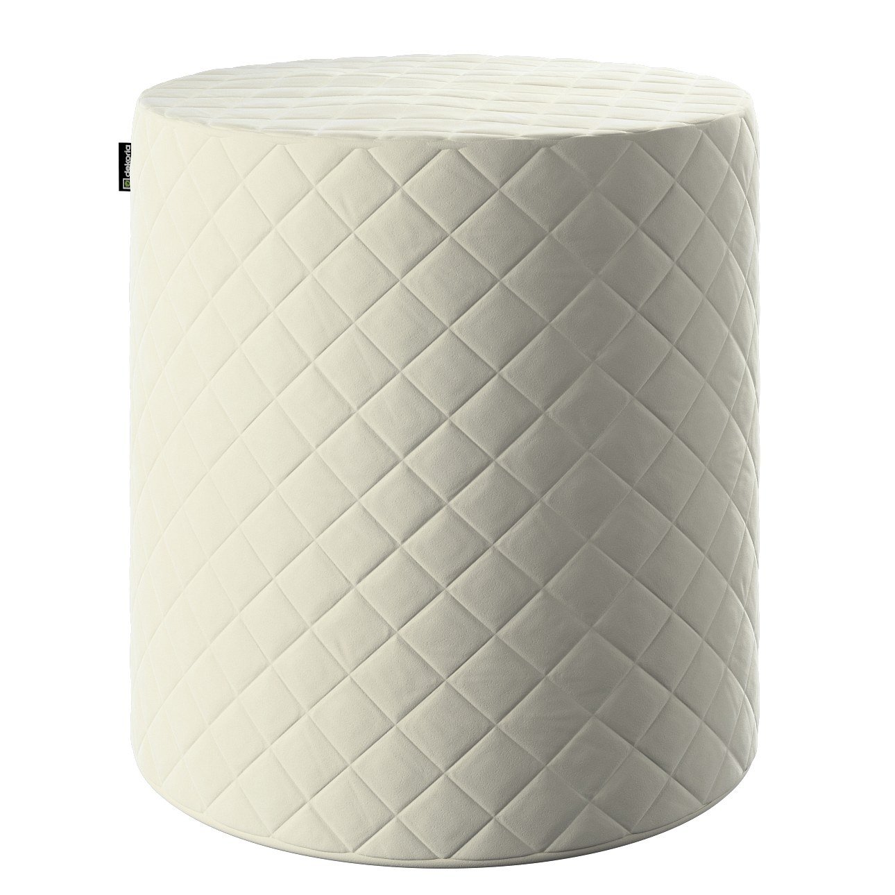 Gray and deals white pouf