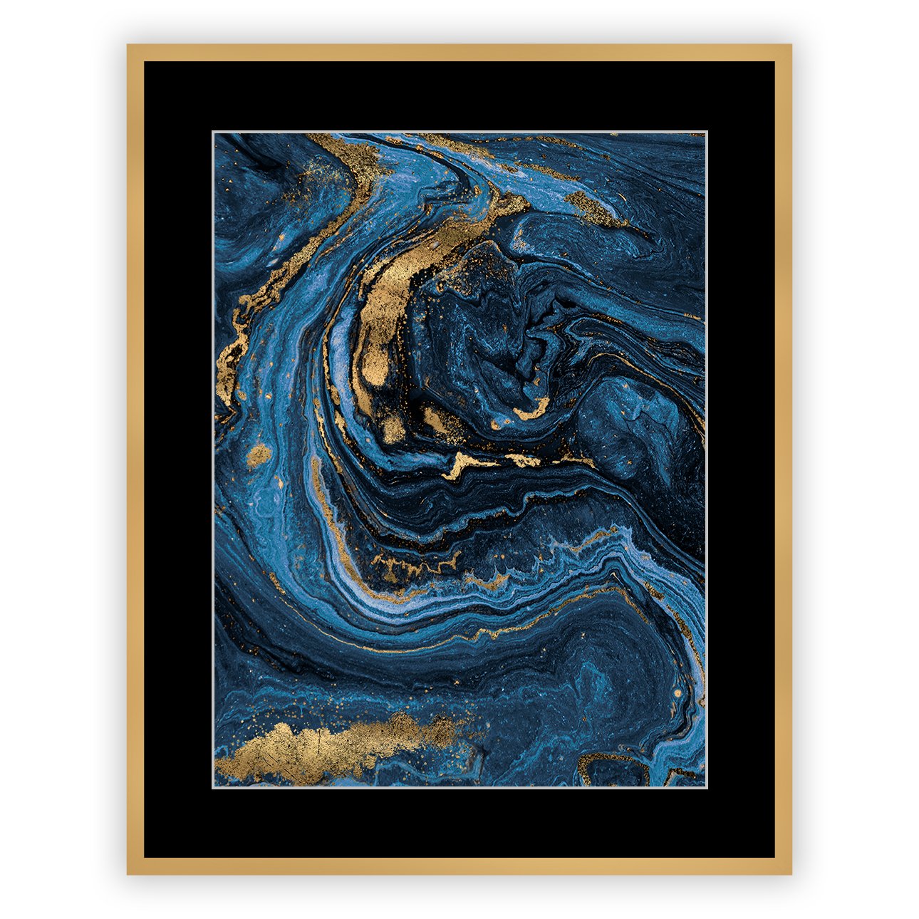E-shop Dekoria Obraz Pouring blue I 40 x 50cm, 40 x 50cm