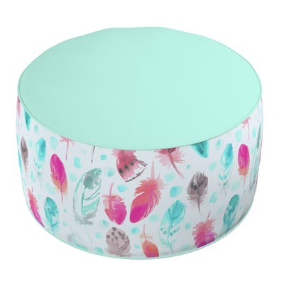 Turquoise pouf deals