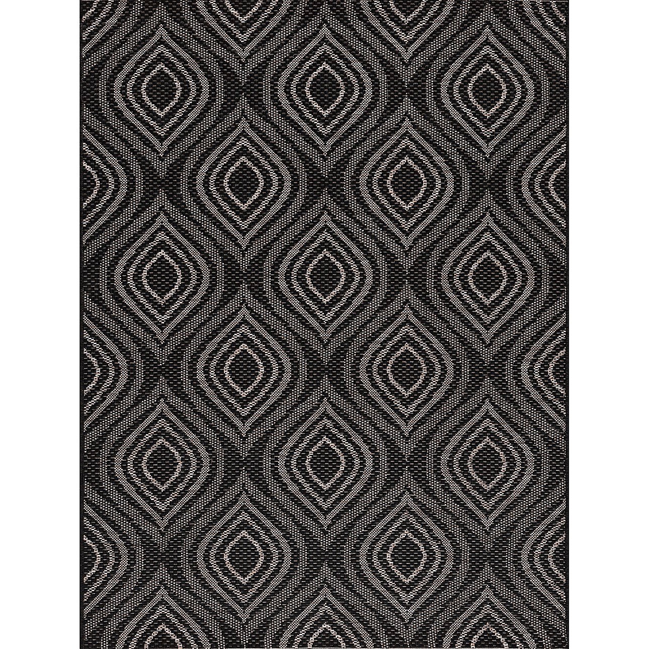 Dekoria Koberec Breeze black/ clif grey 120 x 170 cm, 120 x 170 cm