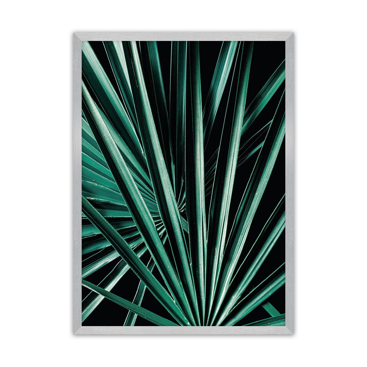 Dekoria Plakát Dark Palm Tree, 30 x 40 cm, Volba rámku: Stříbrný