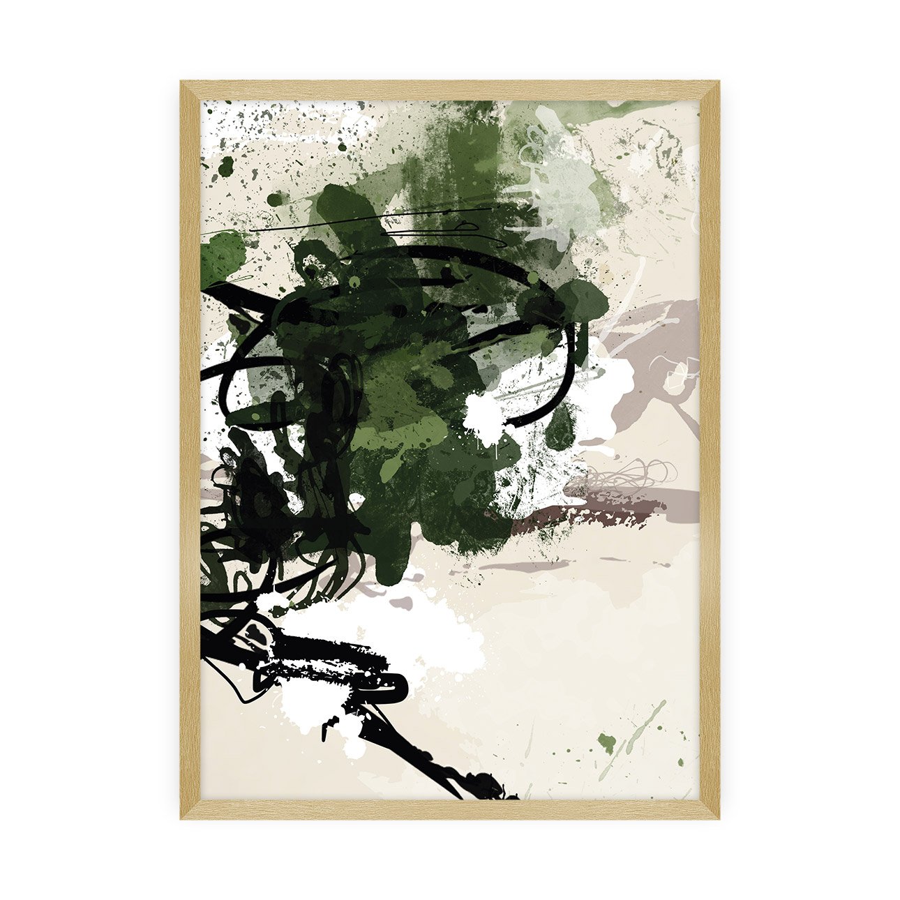 Dekoria Plakát Abstract II, 21 x 30 cm, Volba rámku: Zlatý