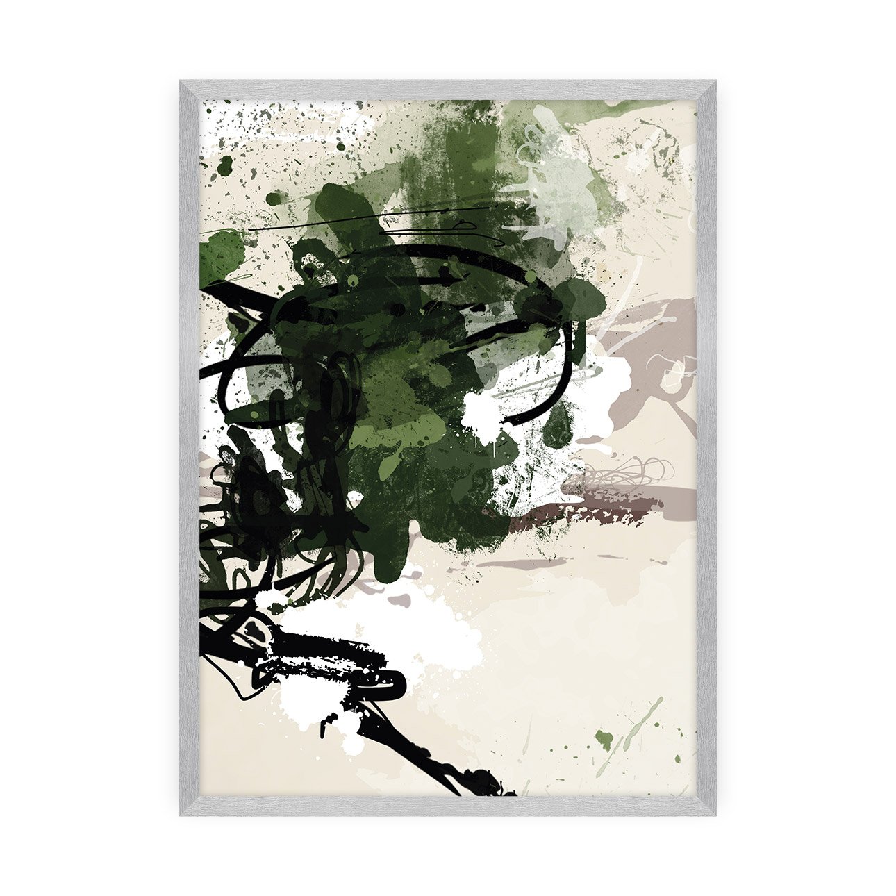 Dekoria Plakát Abstract II, 21 x 30 cm, Volba rámku: Stříbrný