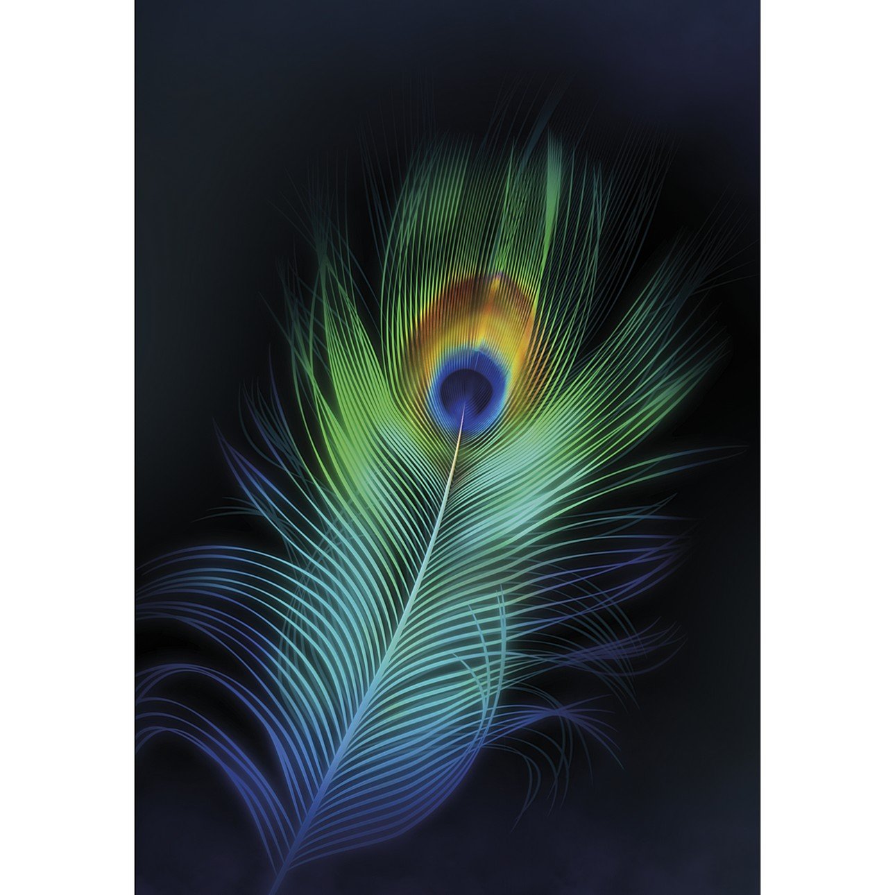 Dekoria Obraz na plátně Peacock Eye, 50 x 70 cm