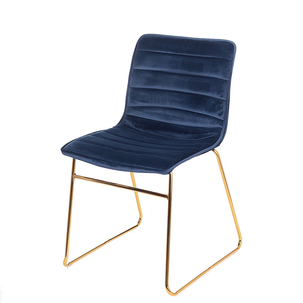 Dekoria Čalouněná židle Milo Navy, 45 x 53,5 x 80cm