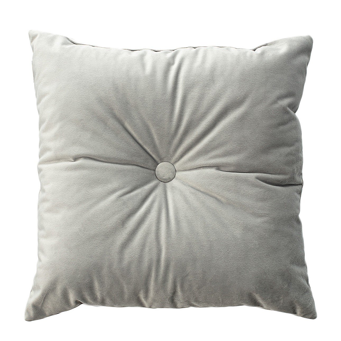 Light grey 2024 velvet cushion