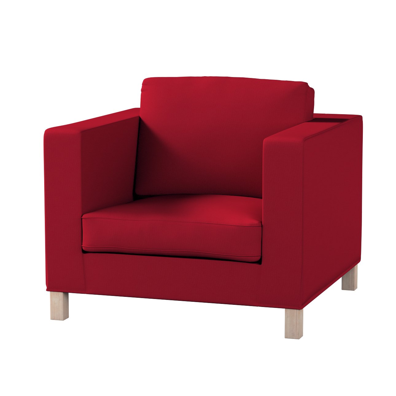 Dekoria Potah na křesko IKEA Karlanda, krátký, tmavě červená , Potah na křeslo Karlanda, Etna, 705-60