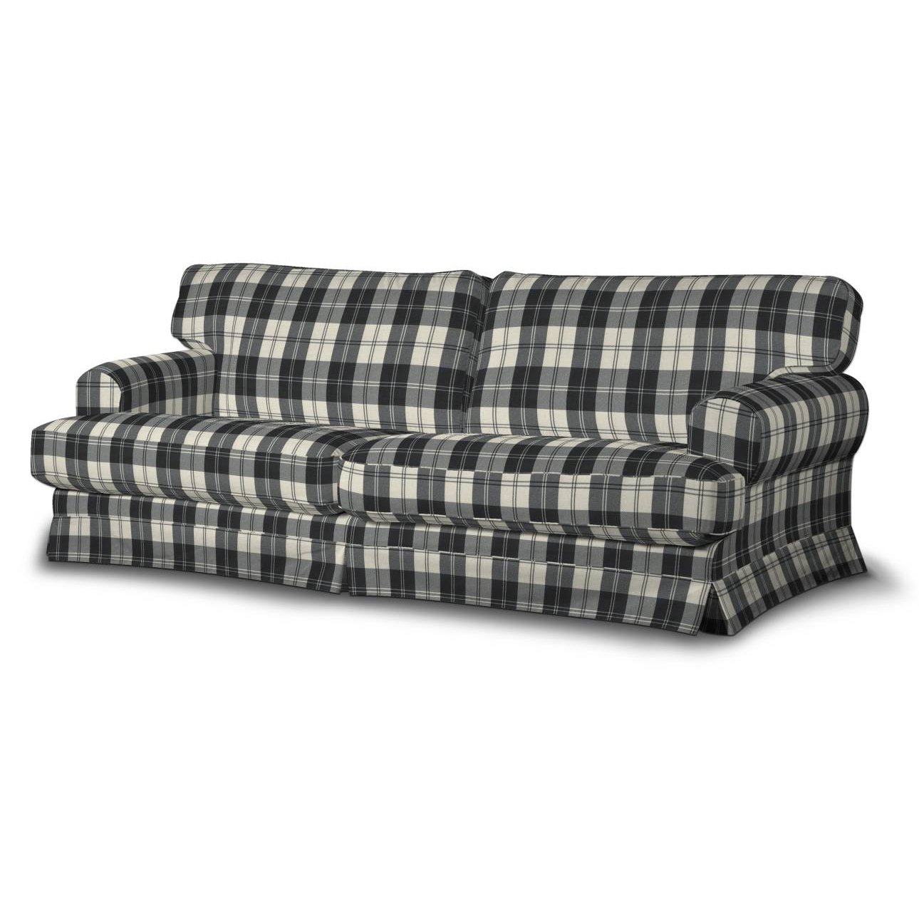 Black and deals white plaid sofa