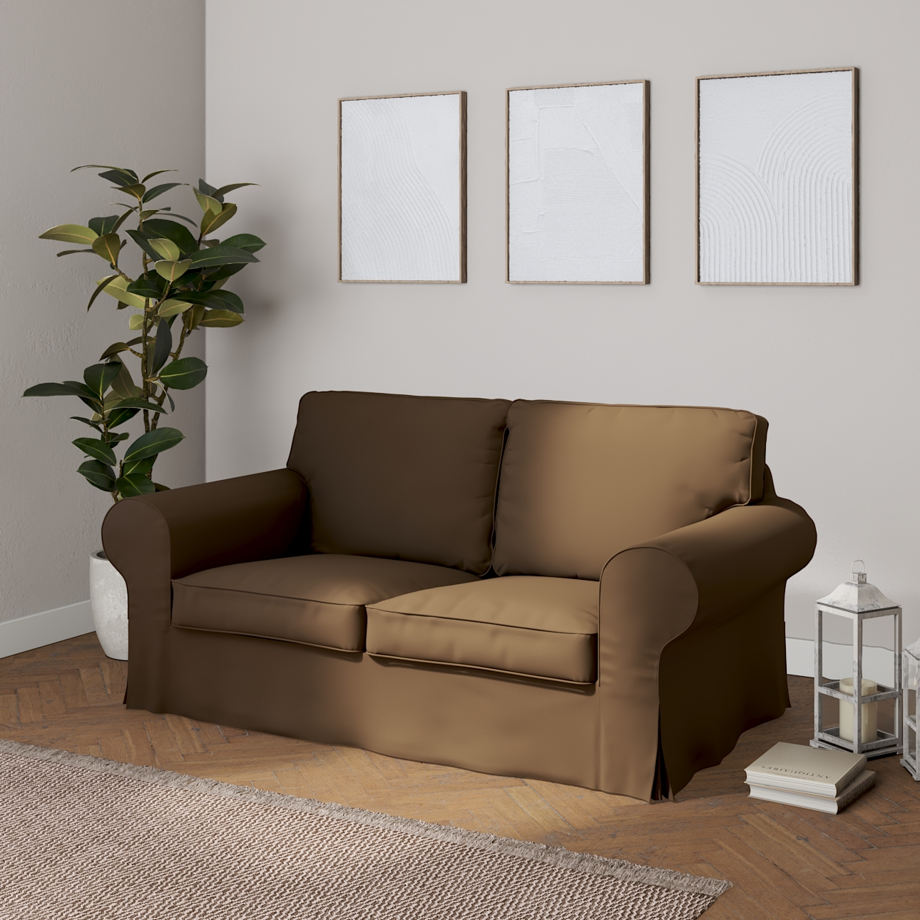 Ikea deals brown sofa