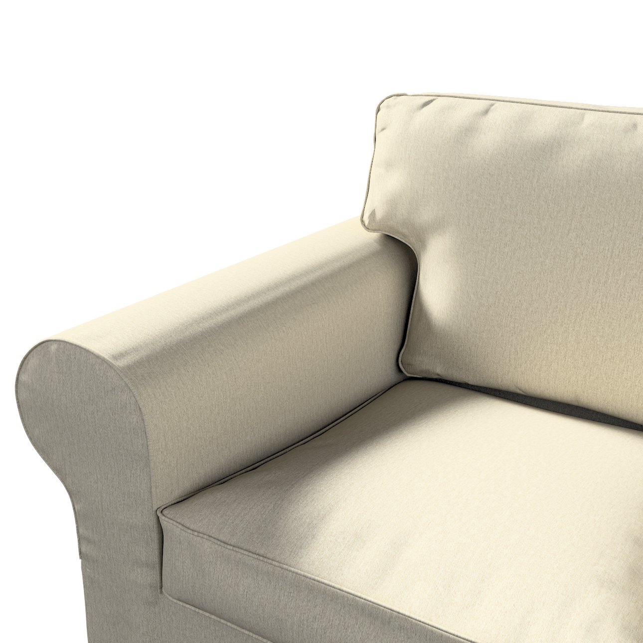 Housse canapé Ektorp 2 pl, convertible, modèle après 2012, beige, 16159, 200 x 90 x 73 cm