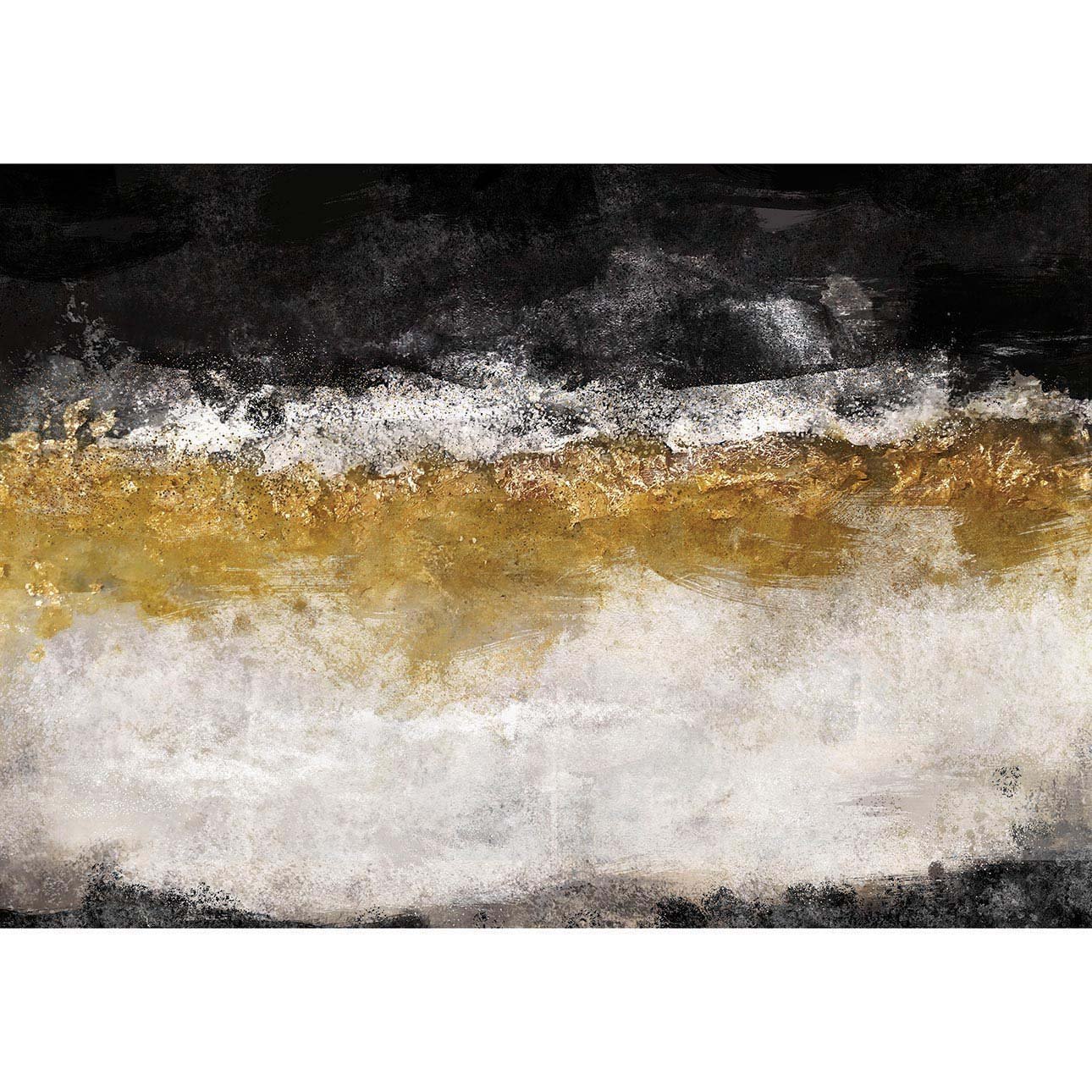 Dekoria Obraz na plátne Black&Gold Impression, 70 x 50 cm 