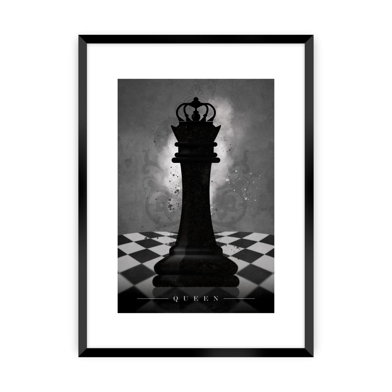 Dekoria Plakát Chess II, 70 x 100 cm, Ramka: Czarna
