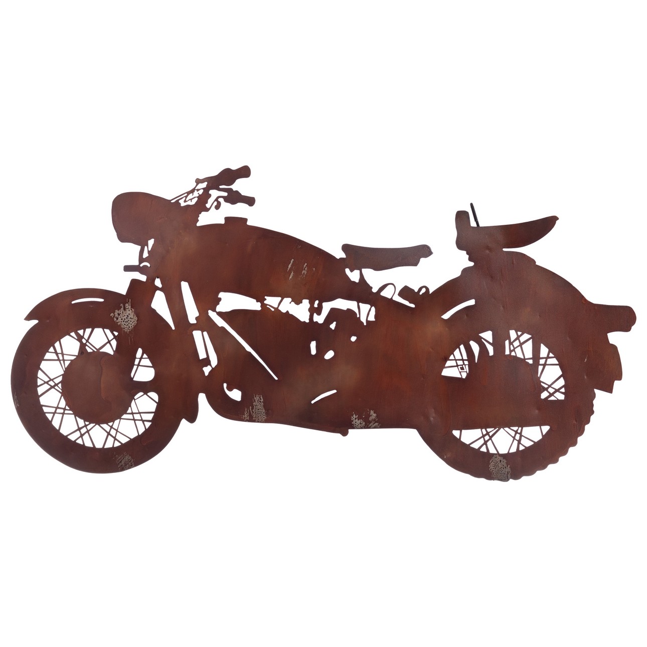 Dekoria Nástěnná dekorace Rust Motorbike, 80 x 0,5 x 42 cm