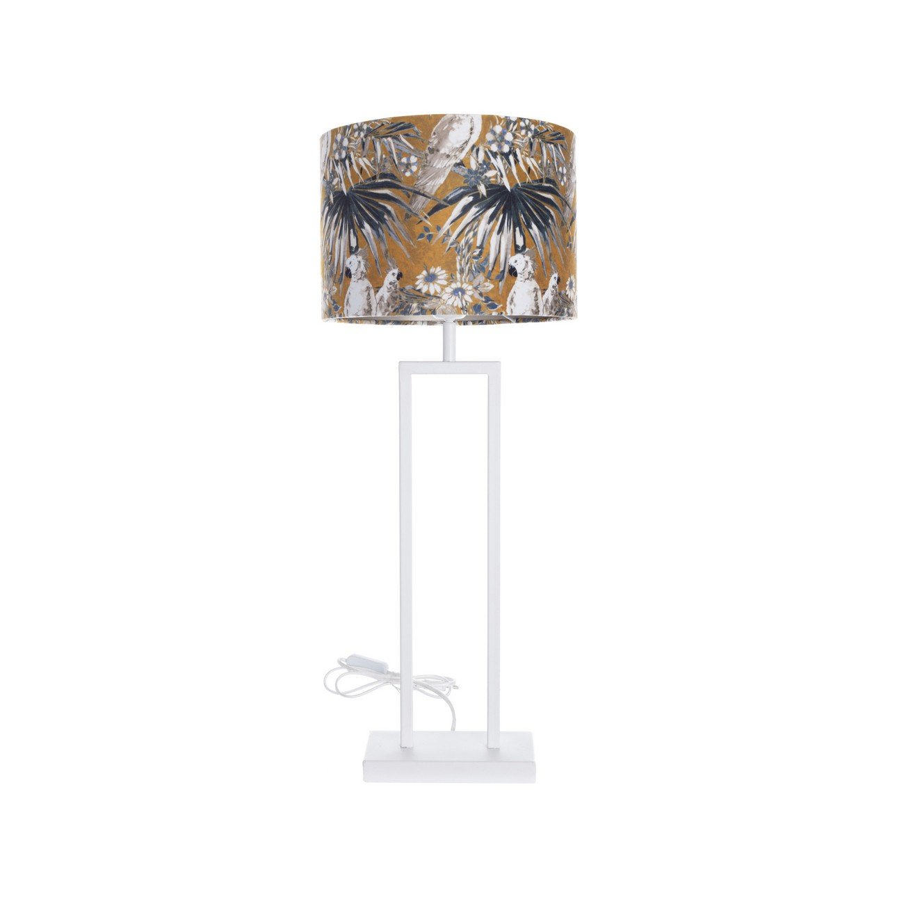 Dekoria Stolní lampa White Parot 78cm, 30 x 78 cm