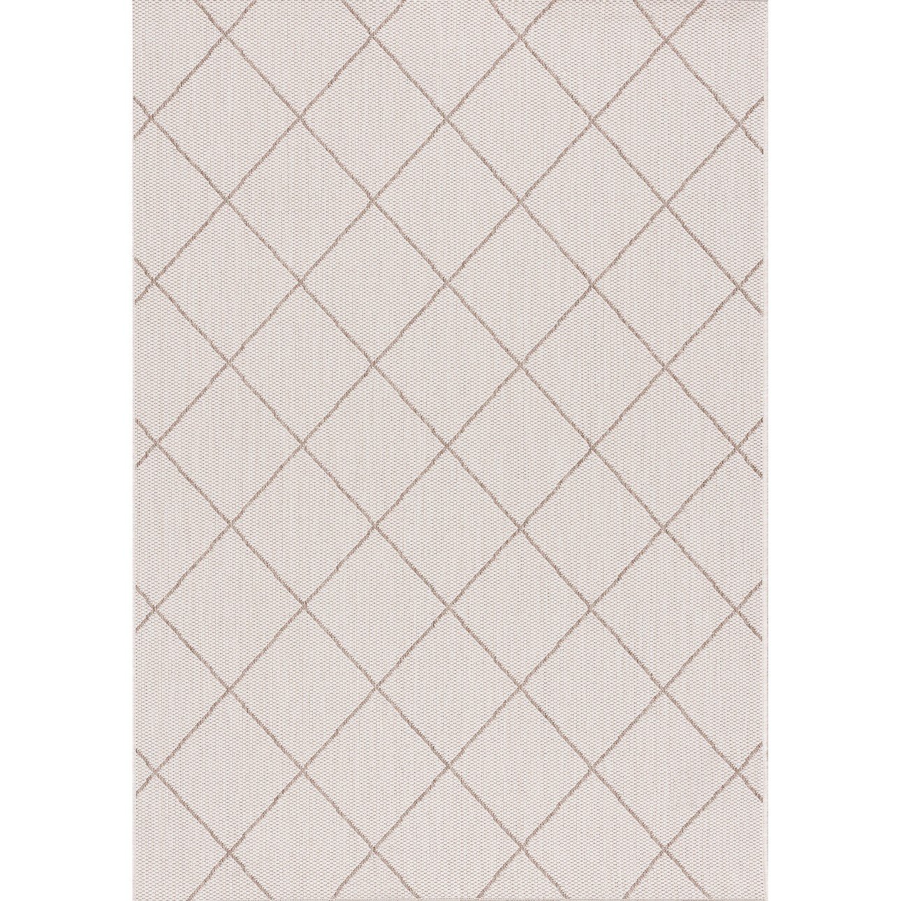 Dekoria Koberec Lineo Rhombs wool/mink 120 x 170 cm, 120 x 170 cm