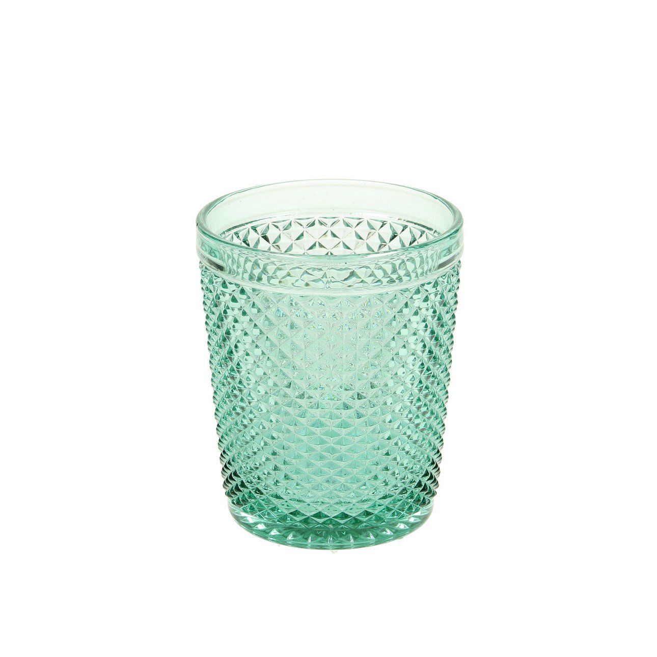 Dekoria Sklo Aura Turquoise 300 ml, 8,5 x 8,5 x 10 cm