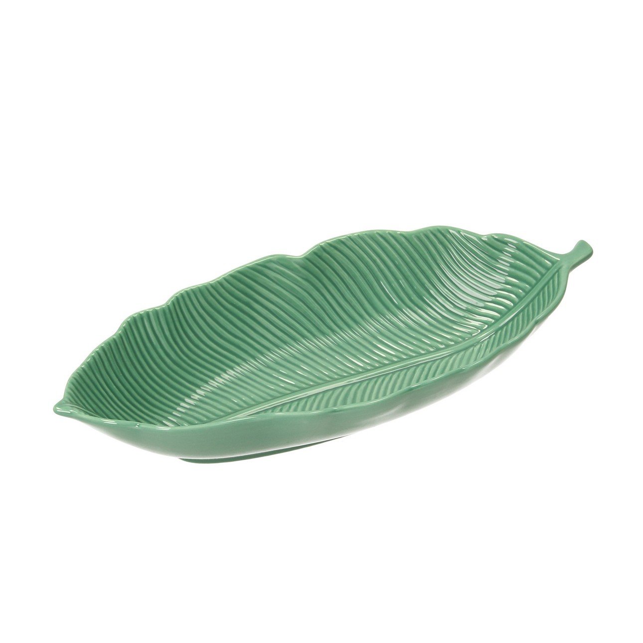 E-shop Dekoria Miska Jungle Leaves light green, 26 x 12 x 5 cm