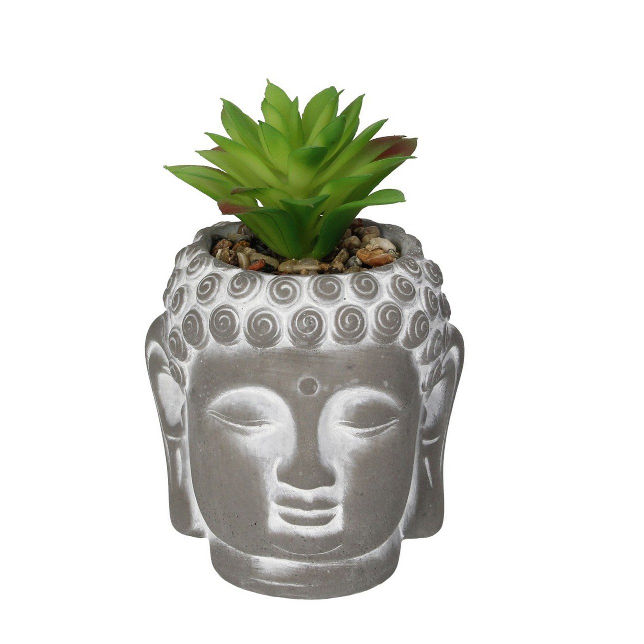 Dekoria Dekorace Succulent III Buddha 17cm, 10 x 10 x 17 cm