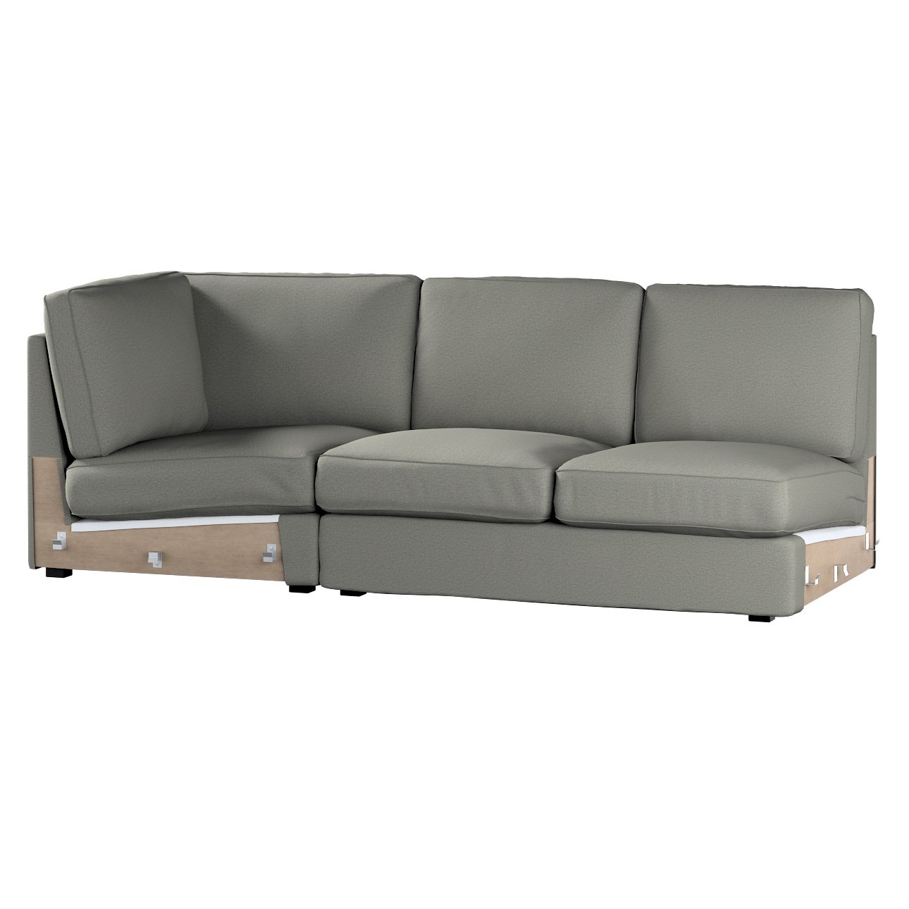 Grey ikea deals corner sofa