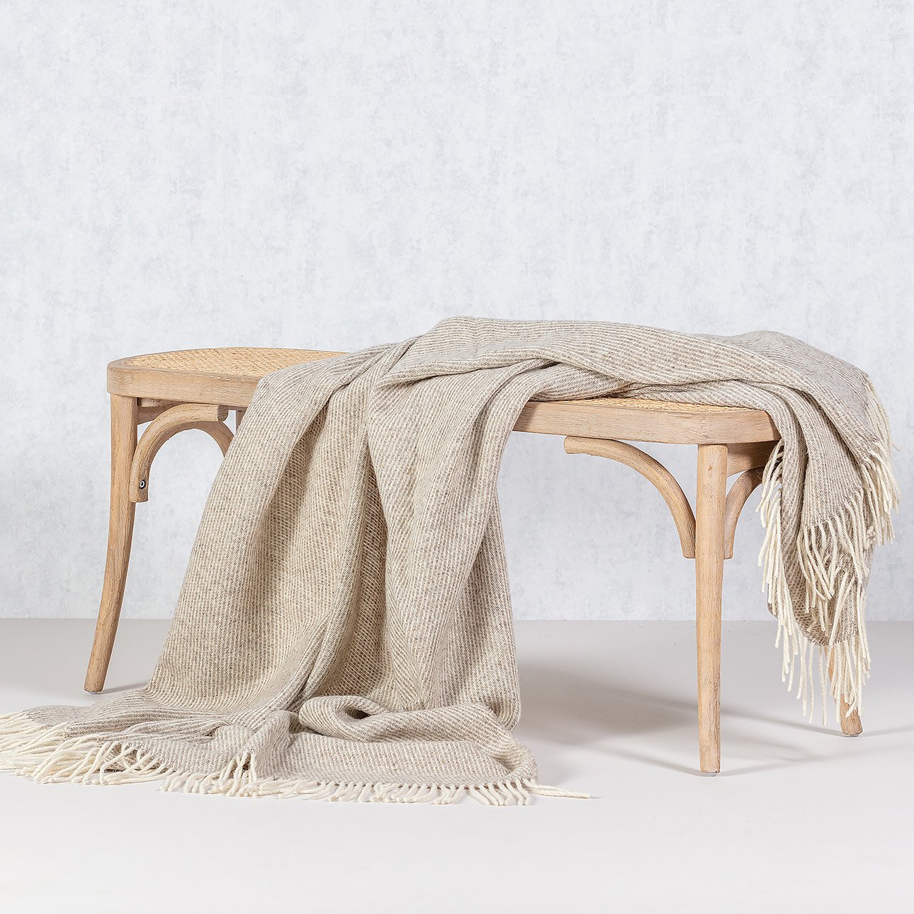 Plaid Seeland 140x200cm melange natural