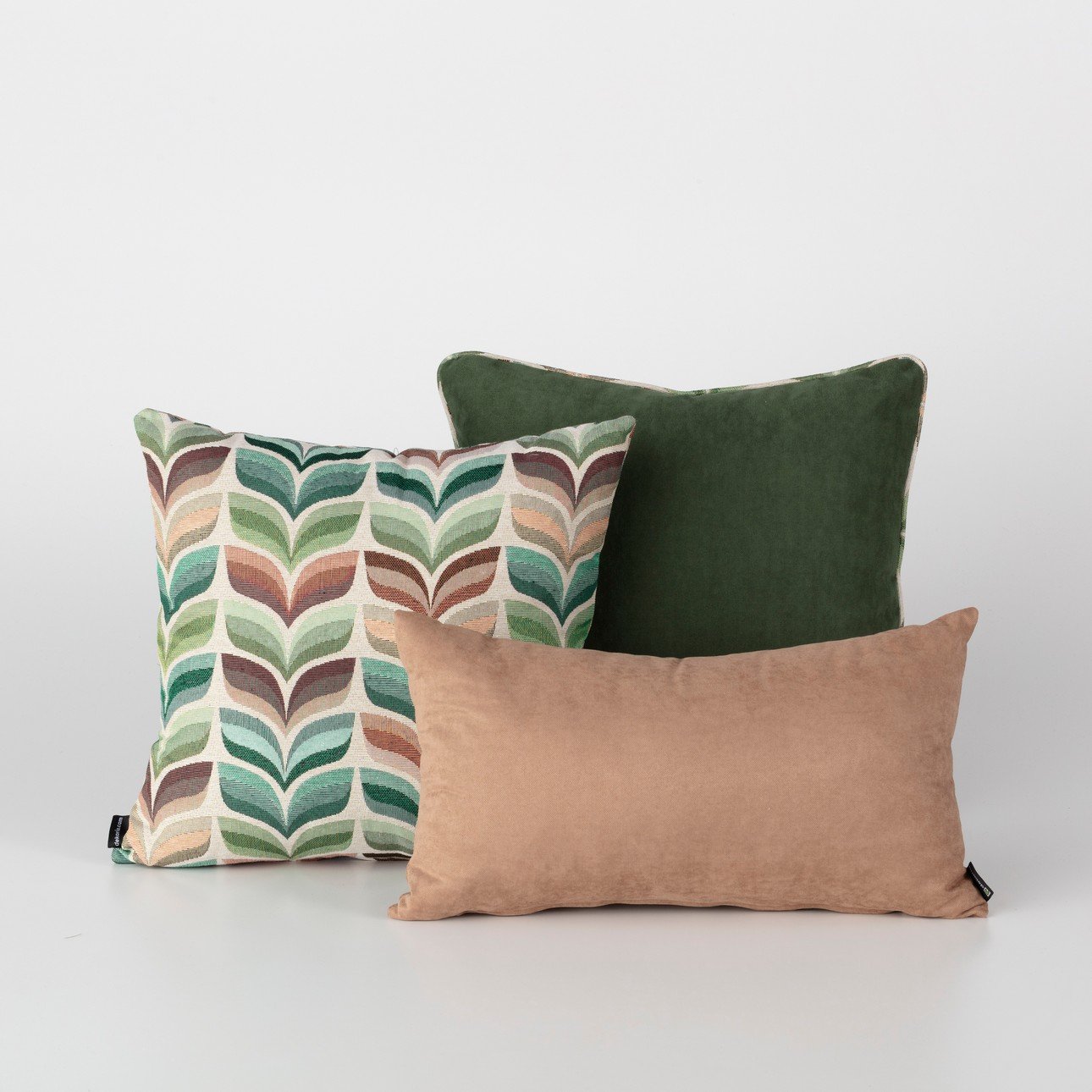 Green and grey cushions sale