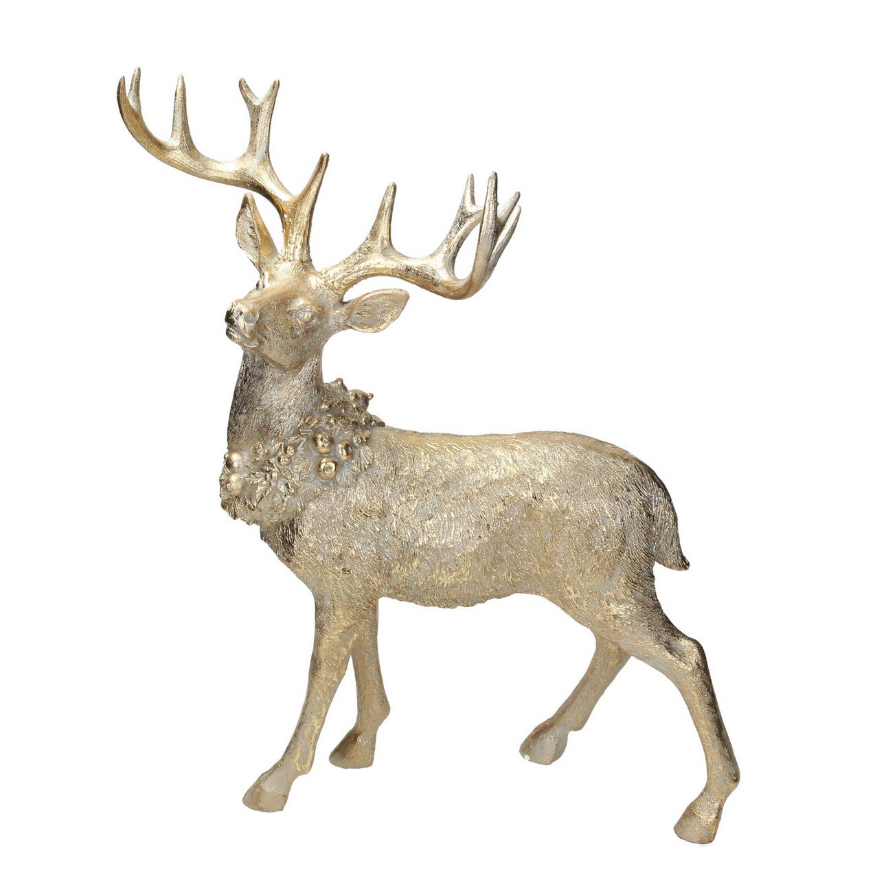 Dekorace Deer 42x20x49cm gold