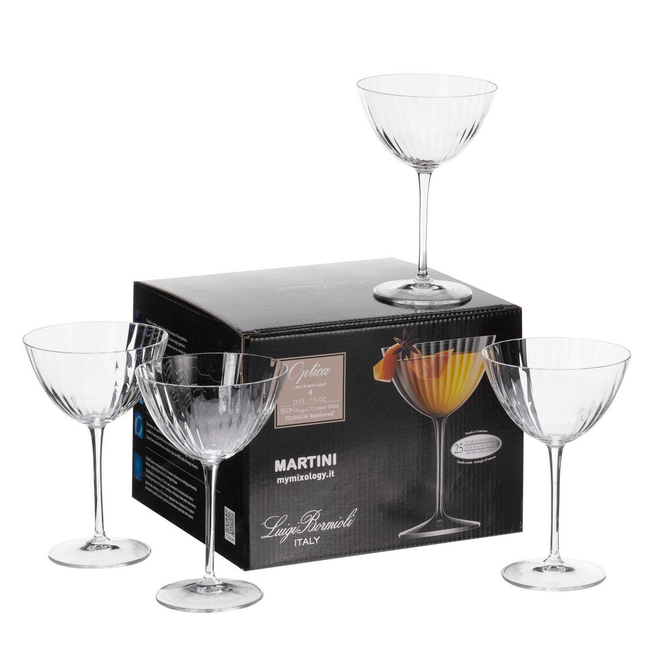 Kieliszki do martini Ottico 4szt. 220ml