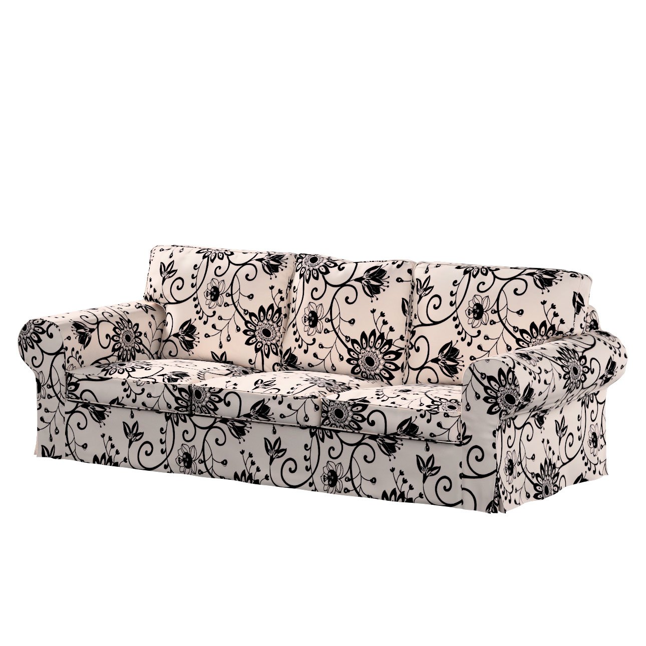 Black and deals white patterned sofa